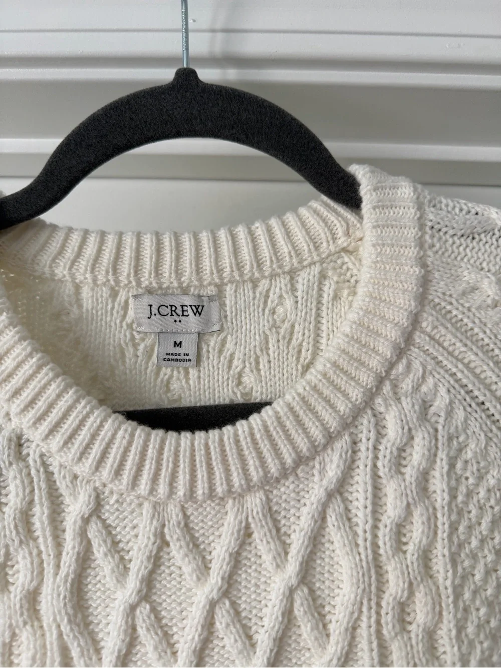 J. Crew textured aran